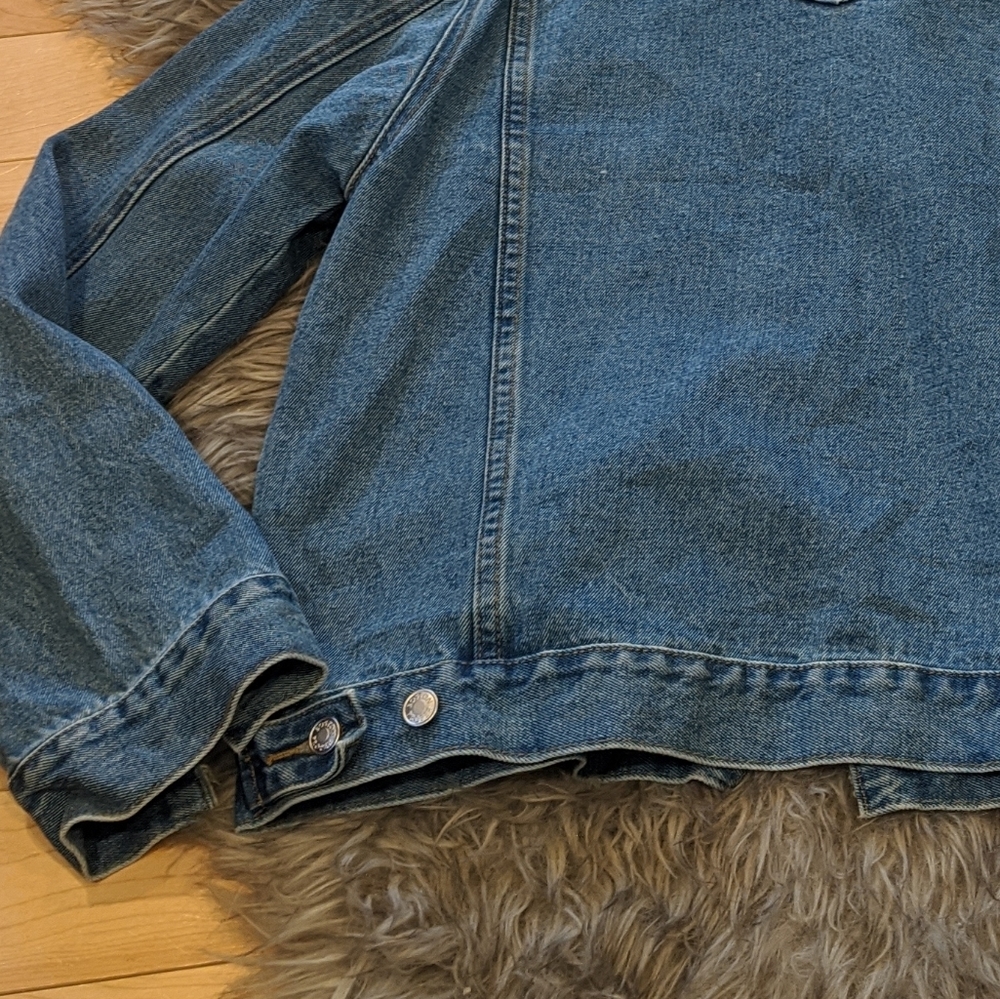 Boston Proper - Distressed Jean Jacket - Picture 2 of 8